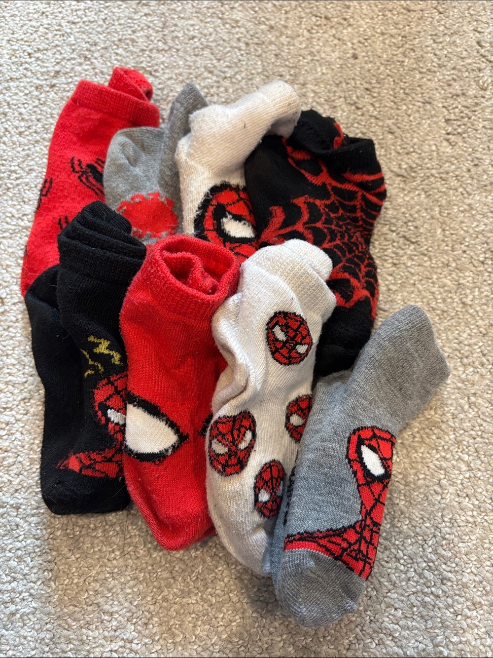 Kids Spiderman-Themed Crew Socks